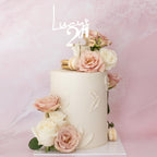 Chic Bloom Round | Textured Smear Cake