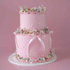 Enchanted Round Coquette Vintage Cake | 2 Tiers