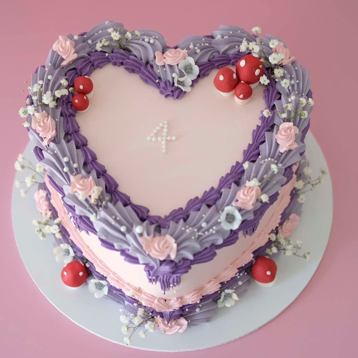 Vintage Heart Cake | Fairy Theme