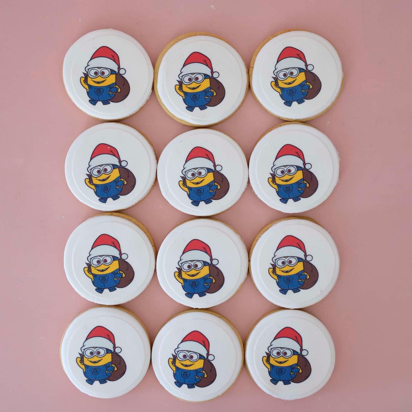 Minion | Christmas Fondant Sugar Cookies