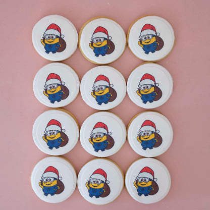 Minion | Christmas Fondant Sugar Cookies