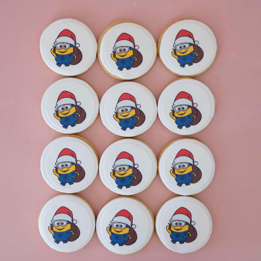 Minion | Christmas Fondant Sugar Cookies