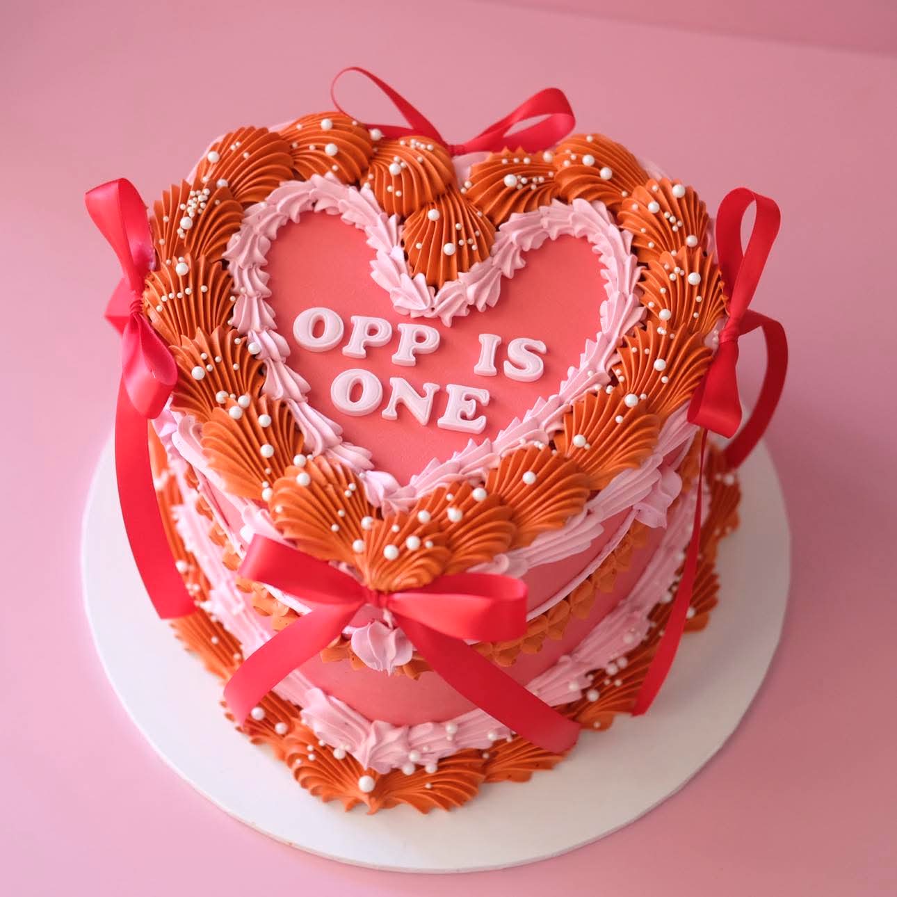 Vintage Heart Cake | Sprinkle-tastic & Coquette