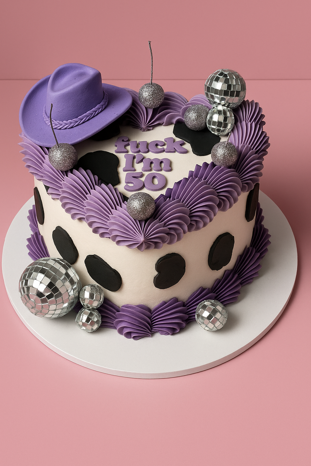 Vintage Heart Cake | Disco Rodeo Cowgirl