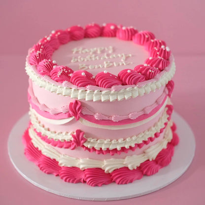 Round Vintage Cake | Elegant