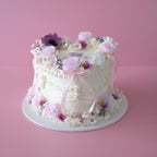 Full Bloom Enchanted Heart Coquette Vintage Cake | PUR-PINK
