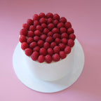 Fresh Raspberry White Cake
