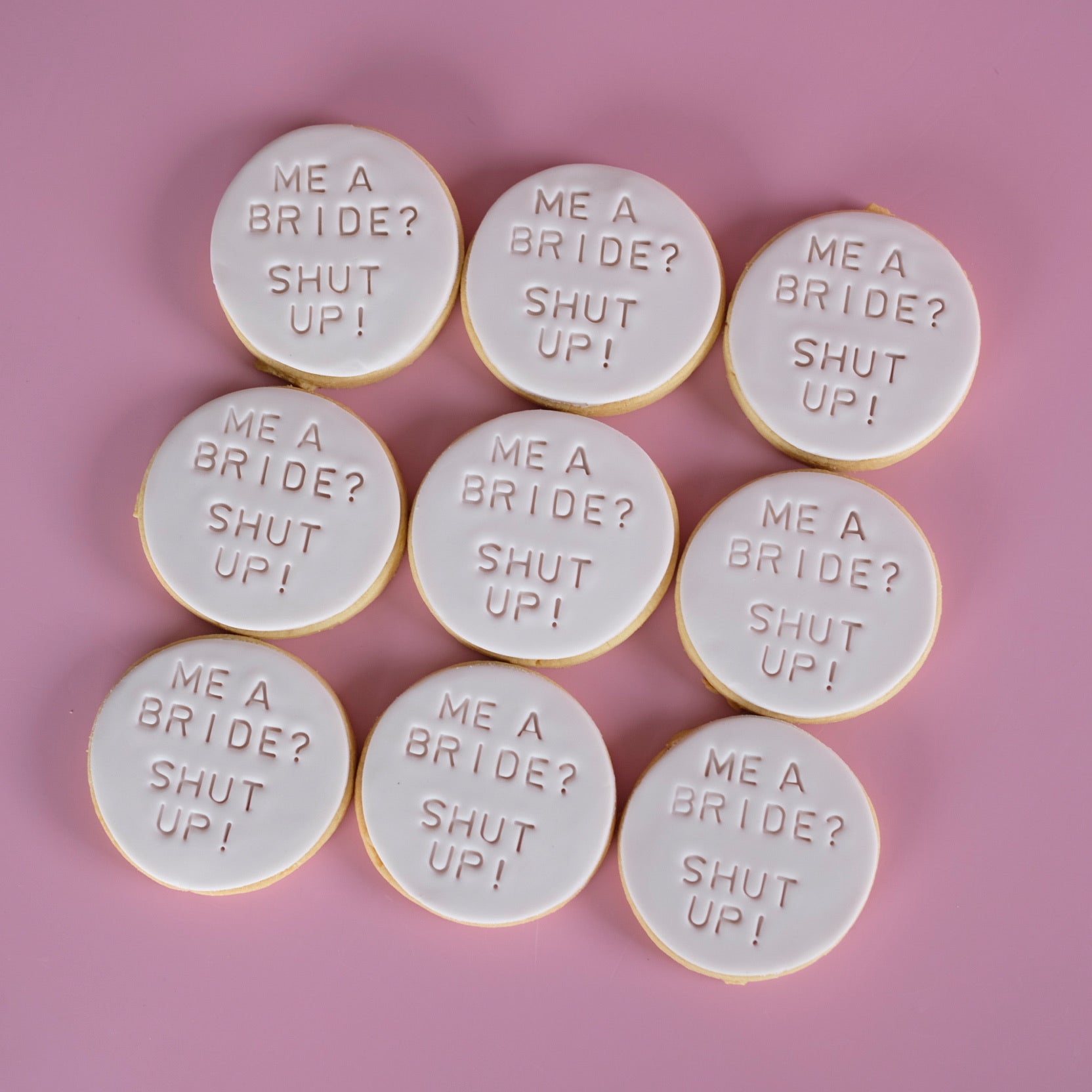 Shut Up, I'm the Bride ! | Fondant Sugar Cookies