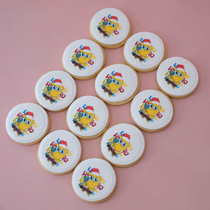 SpongeBob SquarePants | Christmas Fondant Sugar Cookies