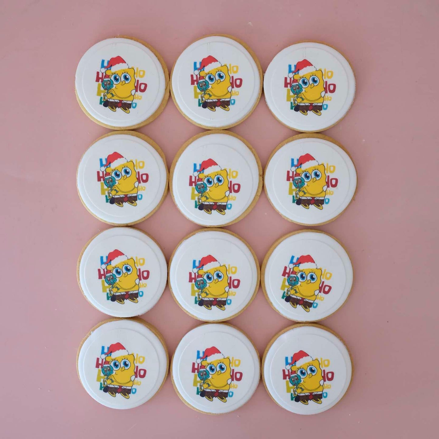 SpongeBob SquarePants | Christmas Fondant Sugar Cookies