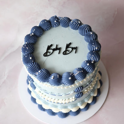 Round Vintage Cake | Elegant