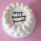 Simple Retro Round Cake