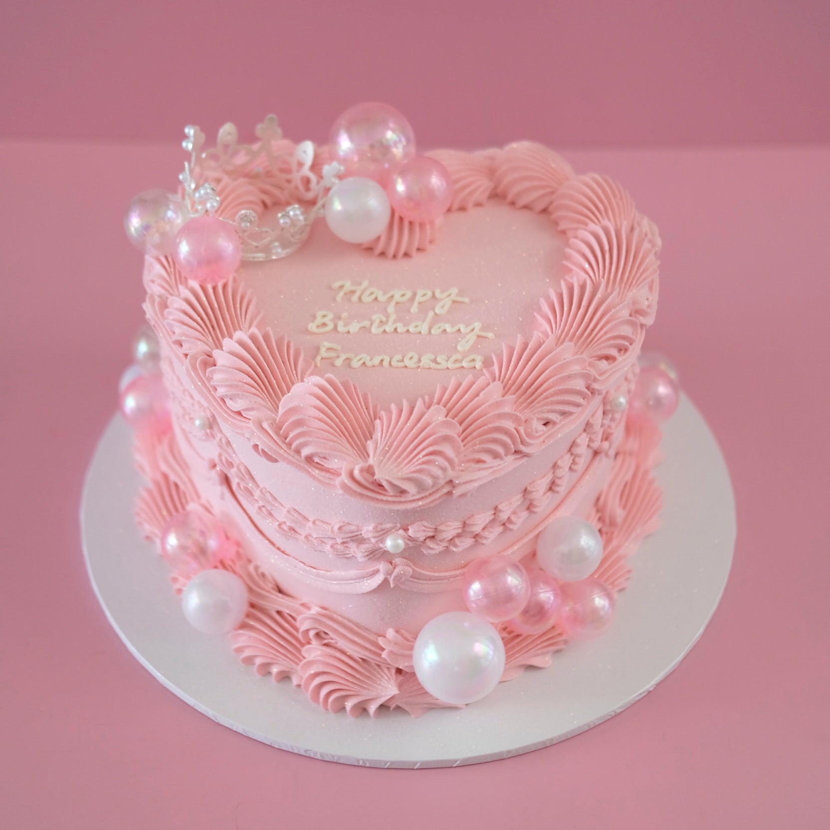 Vintage Heart Cake | Glinda the Good