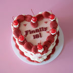 Vintage Heart Cake | Mini Hearts & Cherries