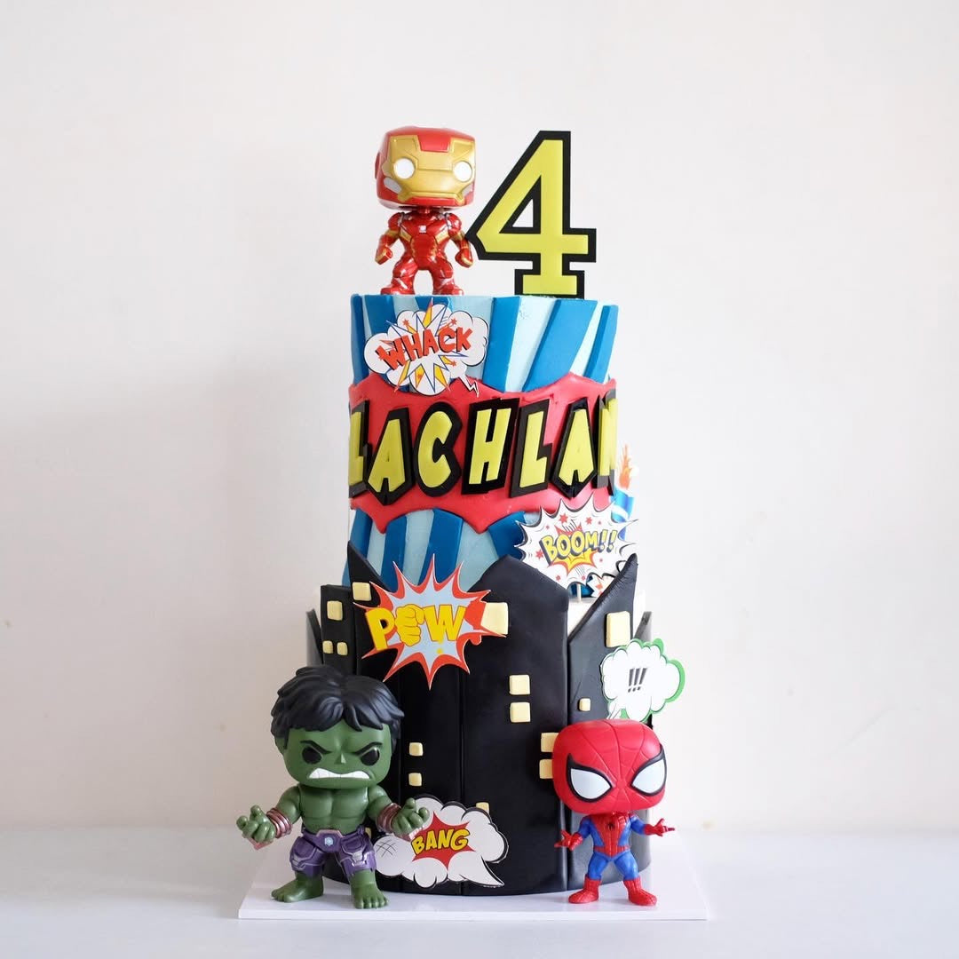 2 Tier Super Hero Avengers | Themed Novelty Cake