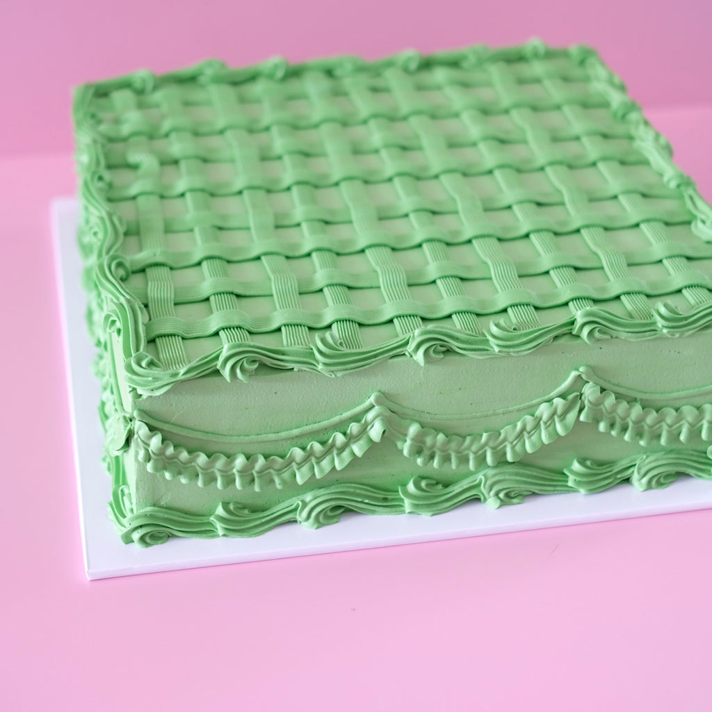 Vintage Sheet Cake | Woven Square