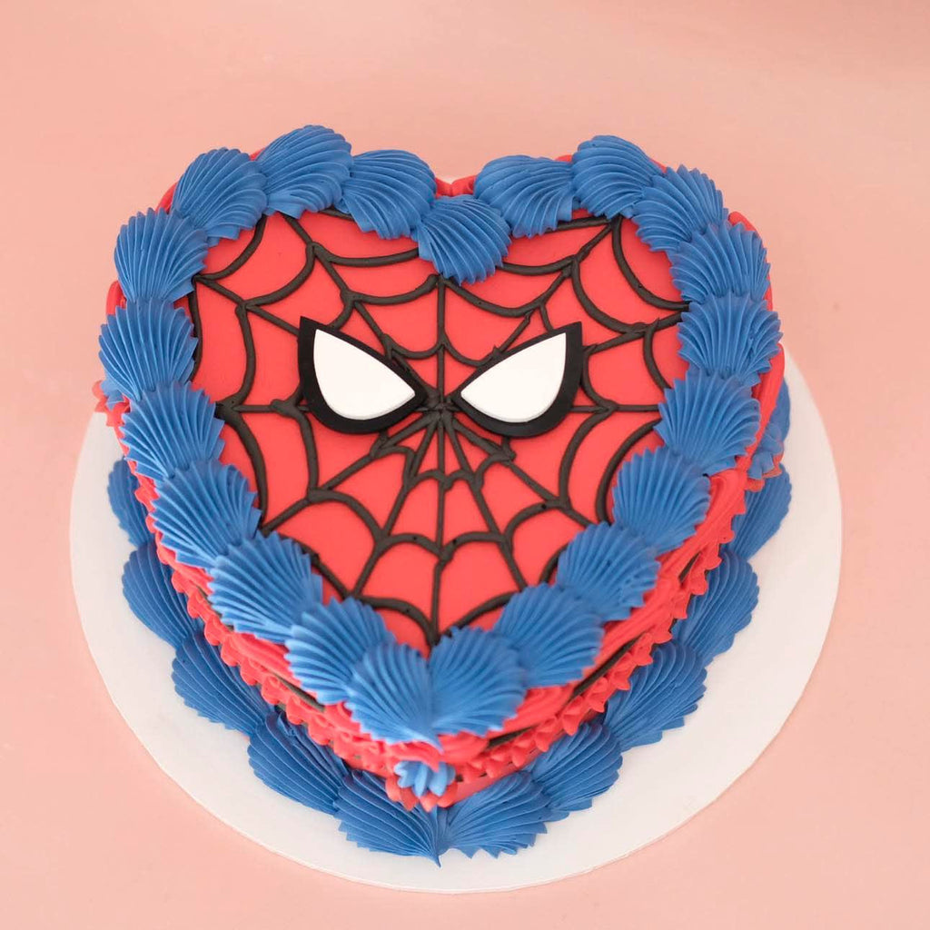 Spiderman Vintage Heart Cake