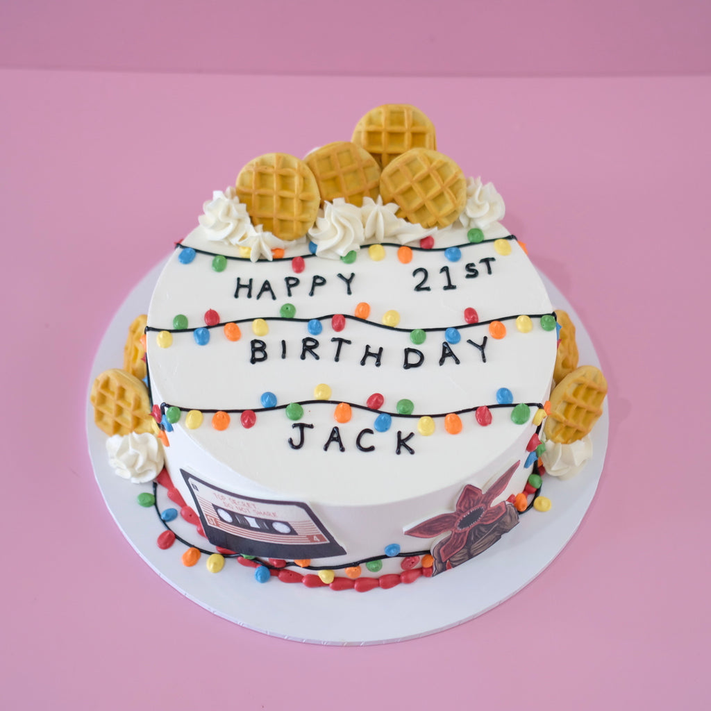 Stranger Things Retro Waffle | Themed Cake