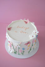 Whimsical Butterfly Garden Cake