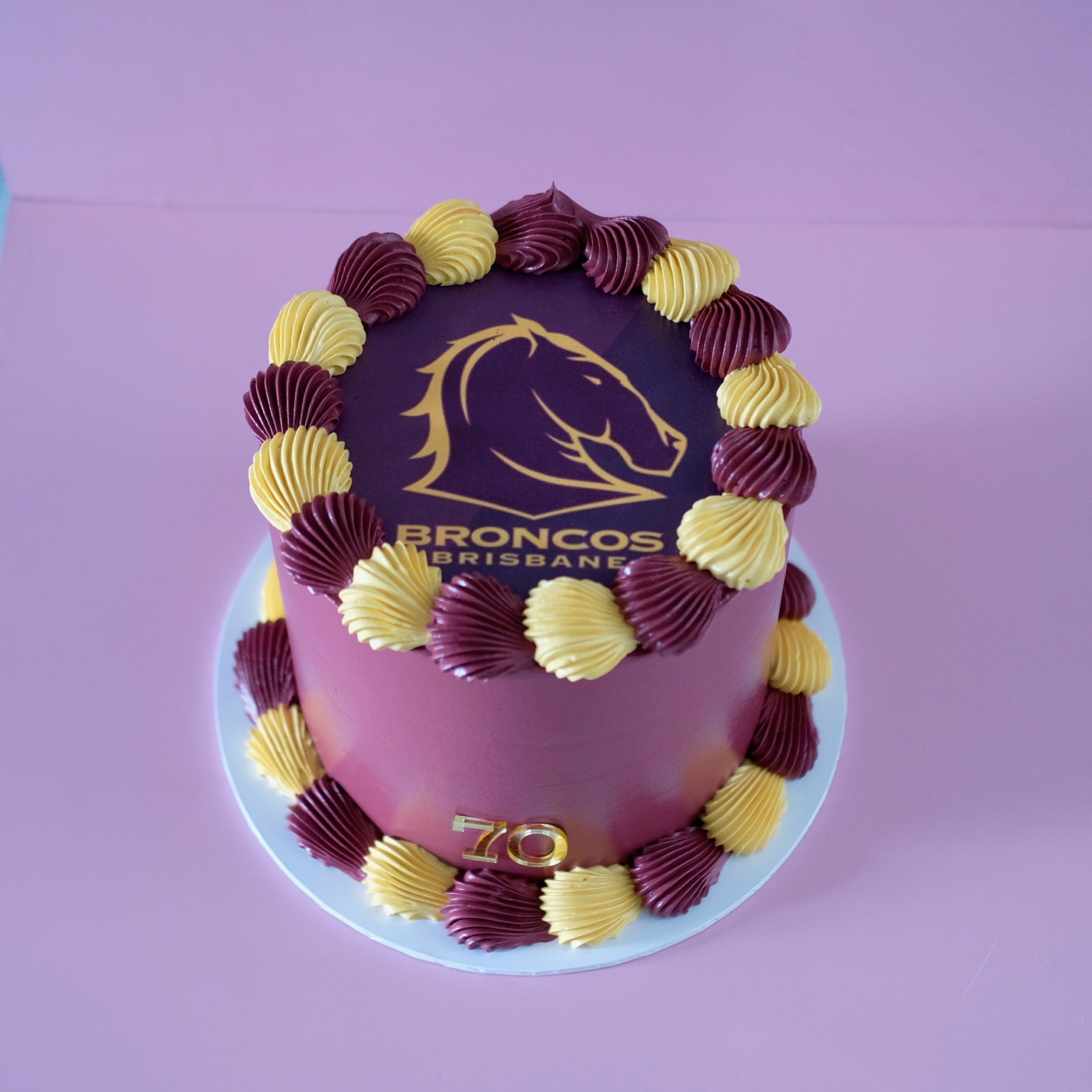 Vintage Round Cake | Brisbane Broncos