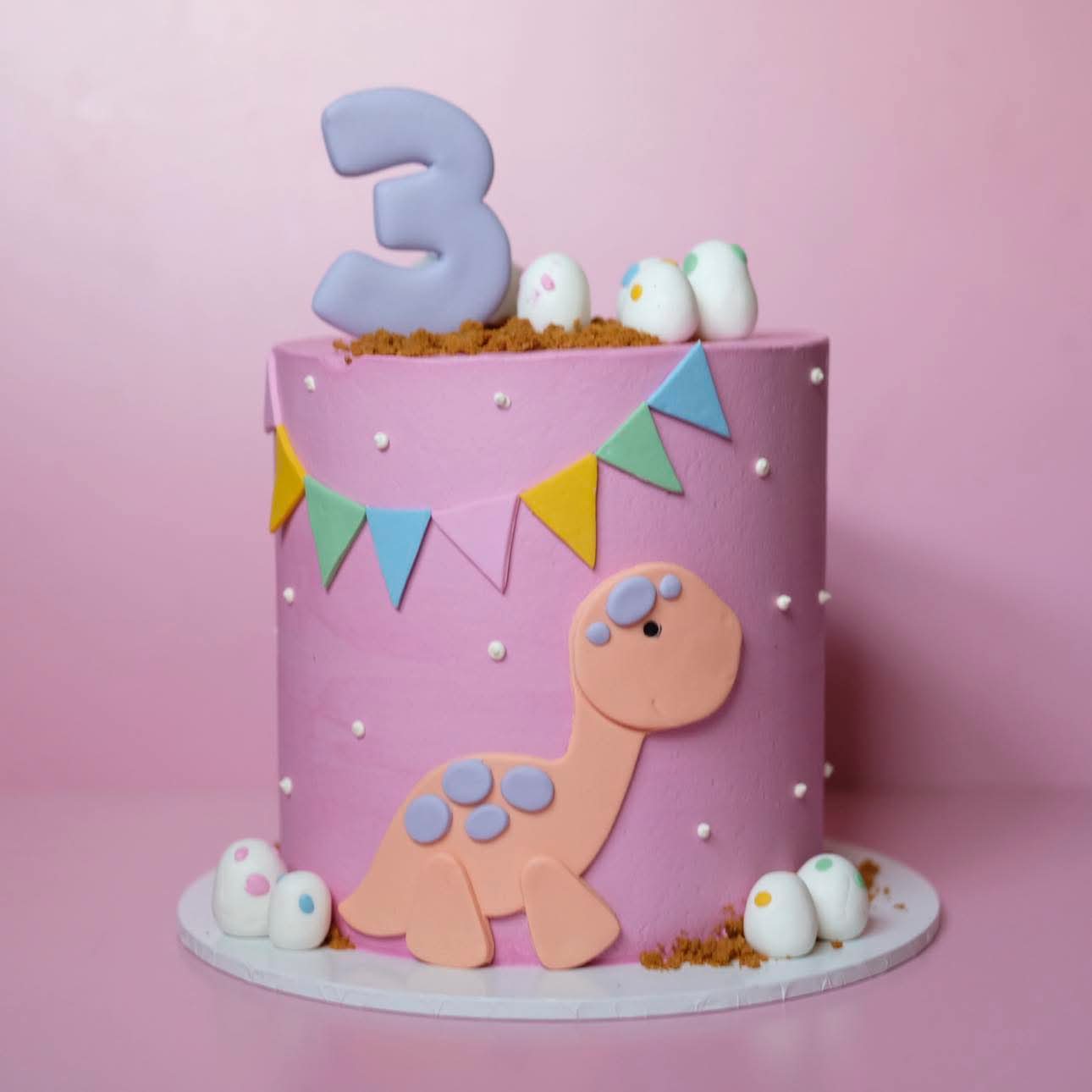 Pink Girl Dinosaur | Themed Novelty Cake