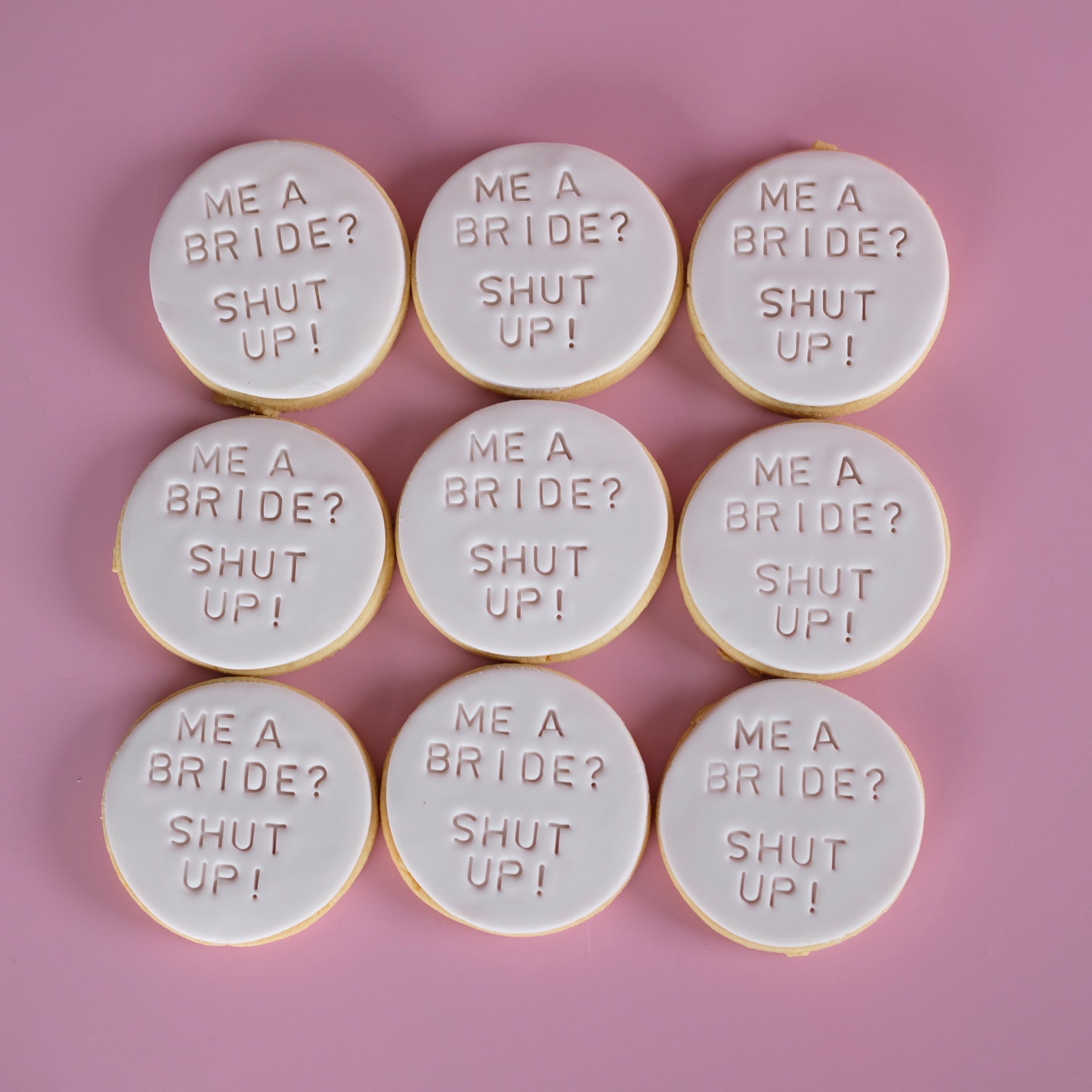 Shut Up, I'm the Bride ! | Fondant Sugar Cookies