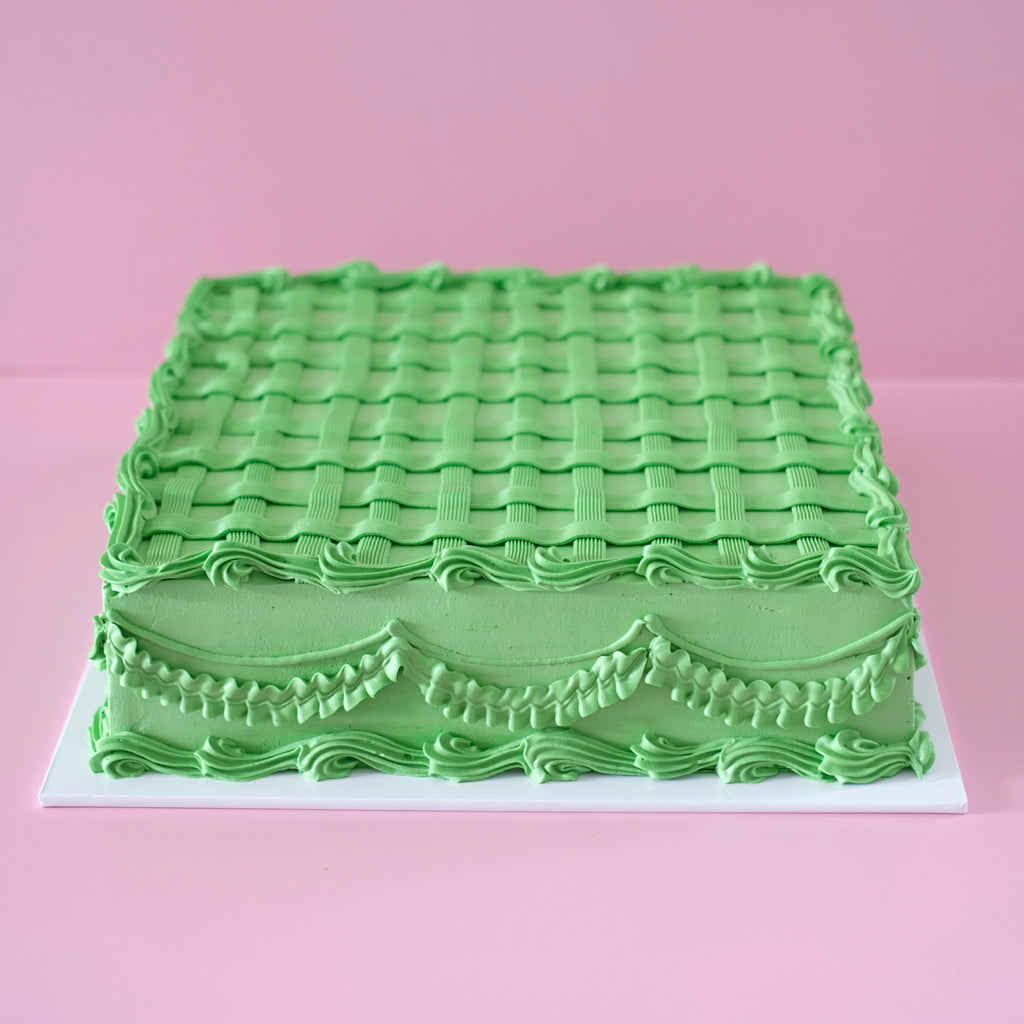 Vintage Sheet Cake | Woven Square