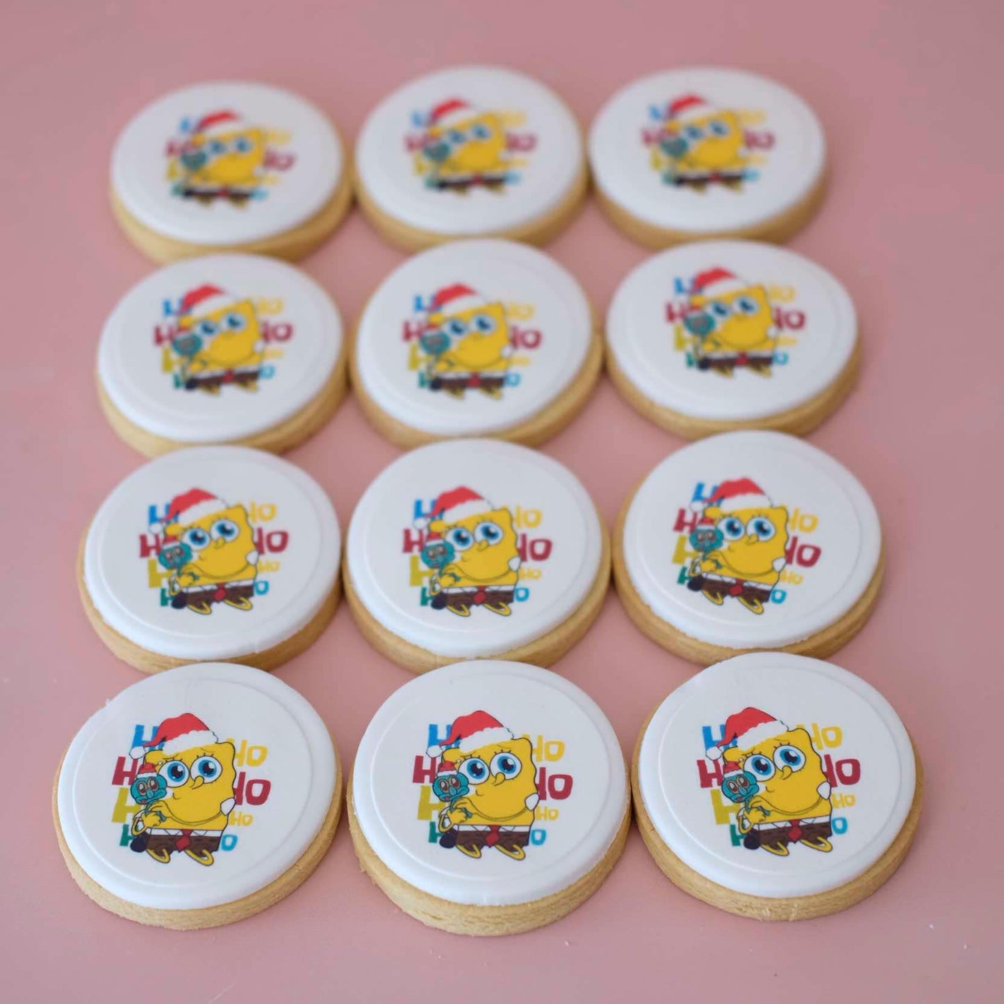 SpongeBob SquarePants | Christmas Fondant Sugar Cookies