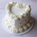 Vintage Heart Cake | Seaside Pearl