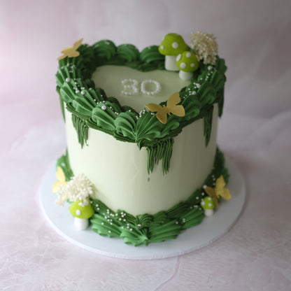 Vintage Heart Cake | Fairy Theme