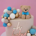 Furry Bear & Balloon Cake