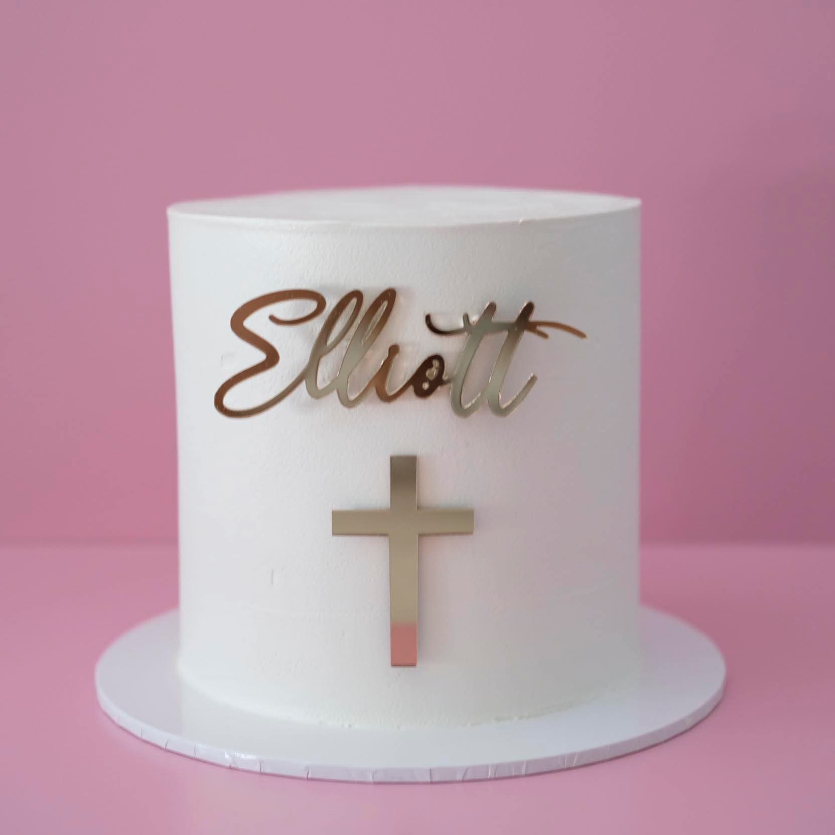 Modern Baptism/Christening | Classic Cake