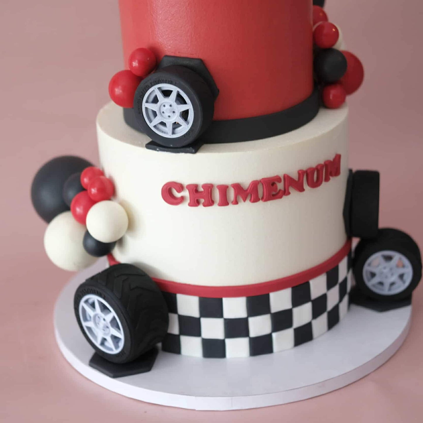 Race Car Themed Cake