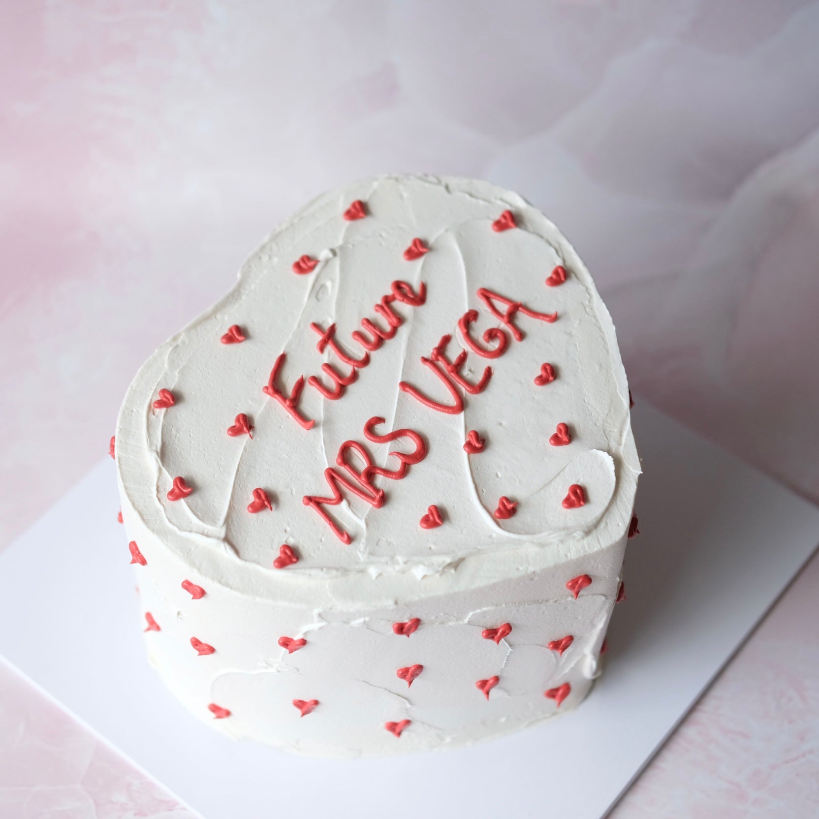 Mini Hearts on Heart | Doodle Cake