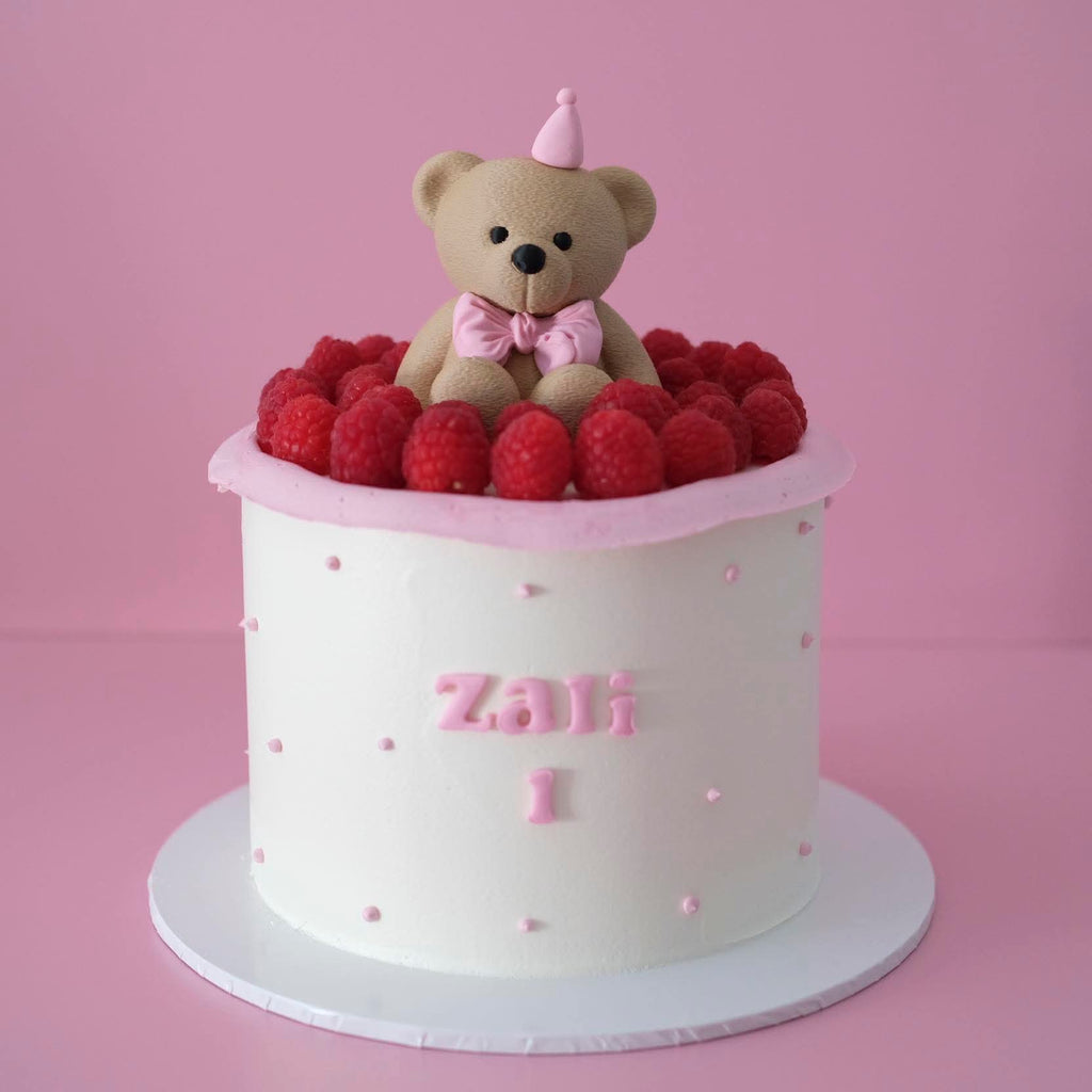 Furry Bear Cake | Rasp-BEAR-y