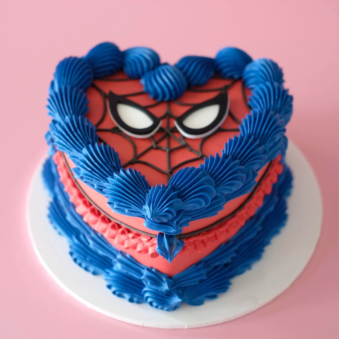 Spiderman Vintage Heart Cake