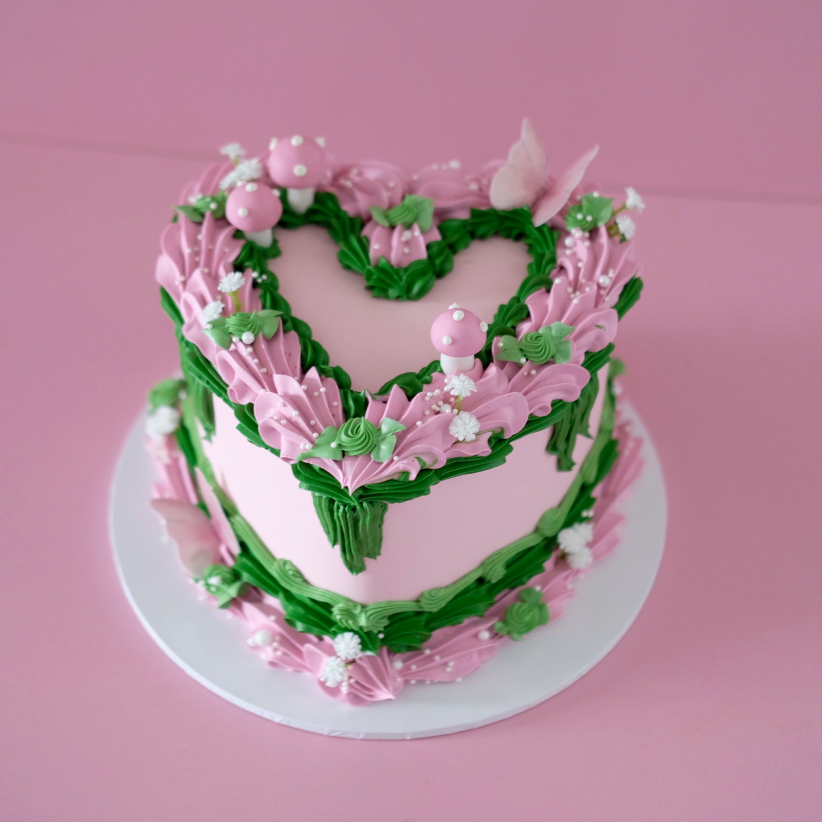Vintage Heart Cake | Fairy Theme