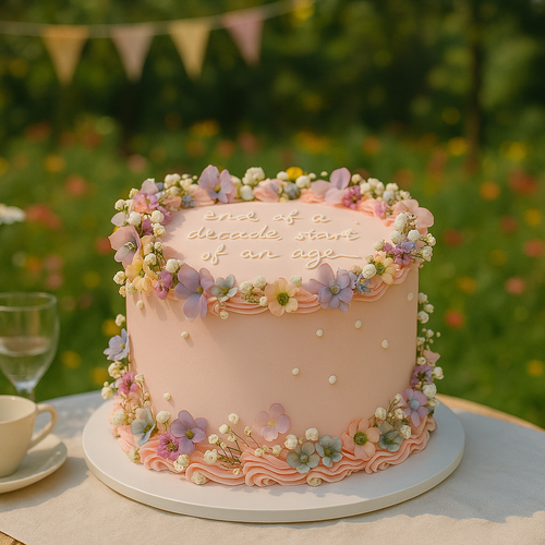 Enchanted Round Vintage Cake