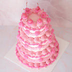 BOLD Classic Mini Hearts Cherry Round Vintage Cake | 3 Tiers / POLYCHROME