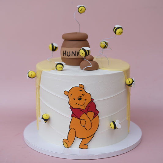 Winnie The Pooh Flying Bees Novelty Cake