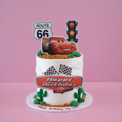 Lightning McQueen “Route 66” Cars | Themed Novelty Cake