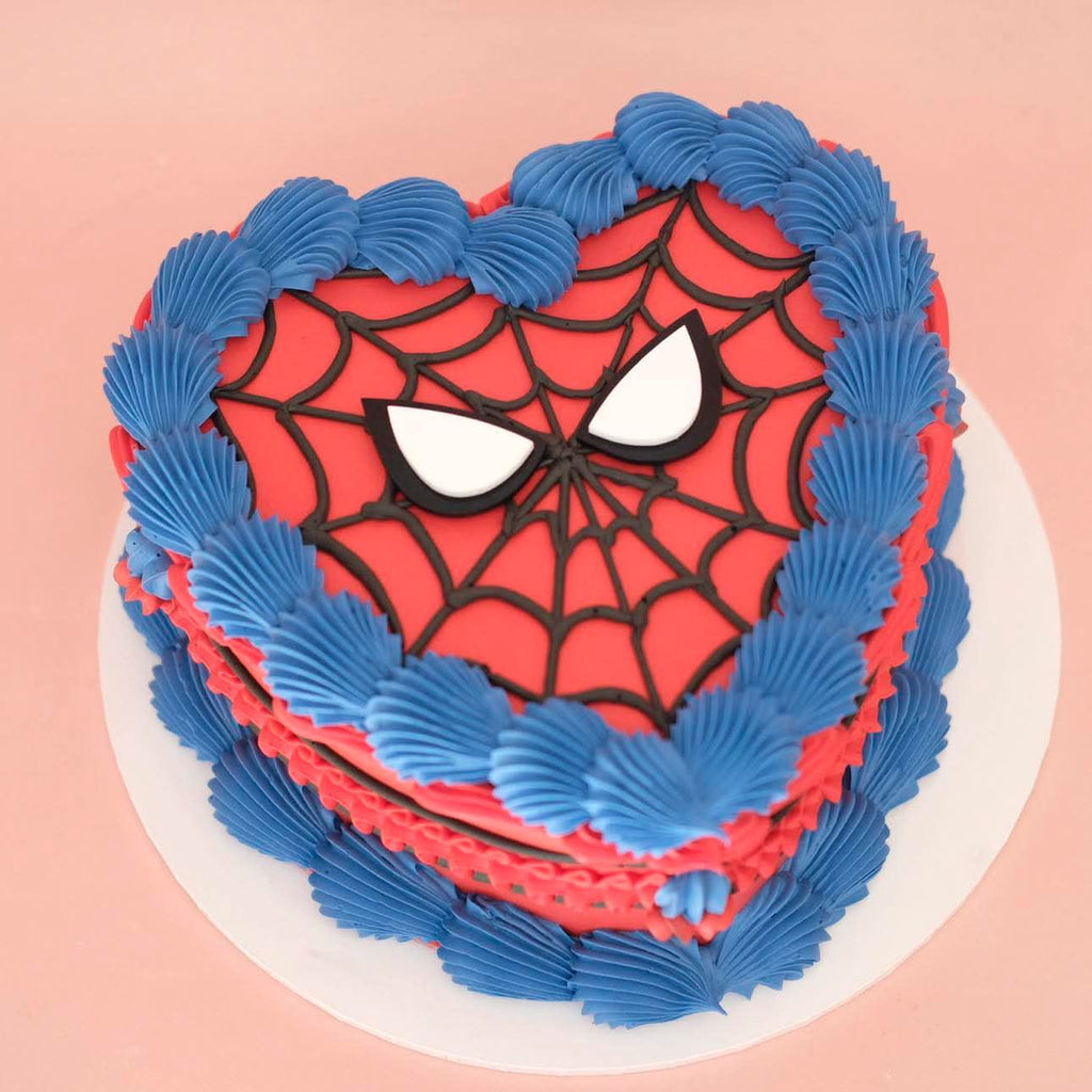 Spiderman Vintage Heart Cake
