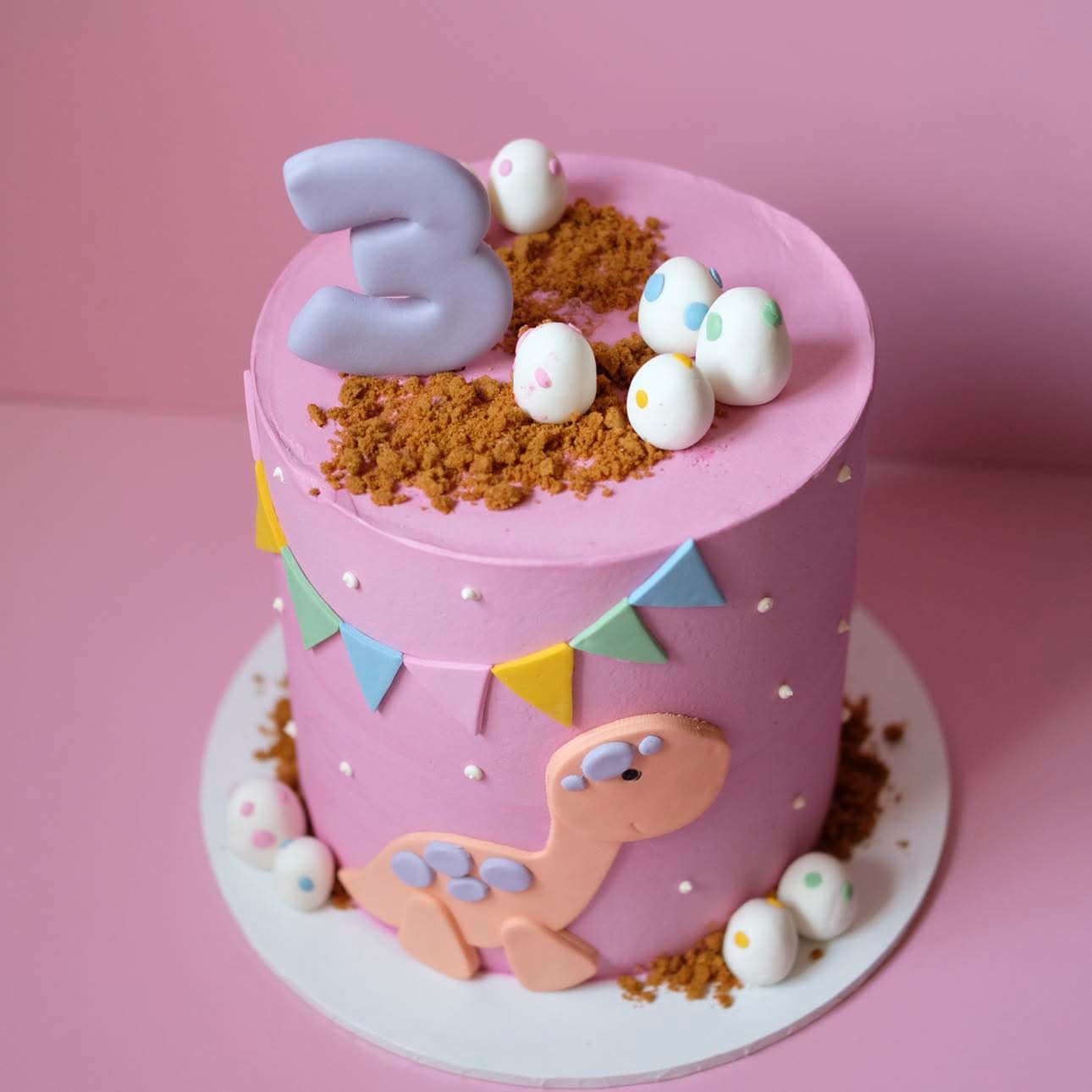 Pink Girl Dinosaur | Themed Novelty Cake
