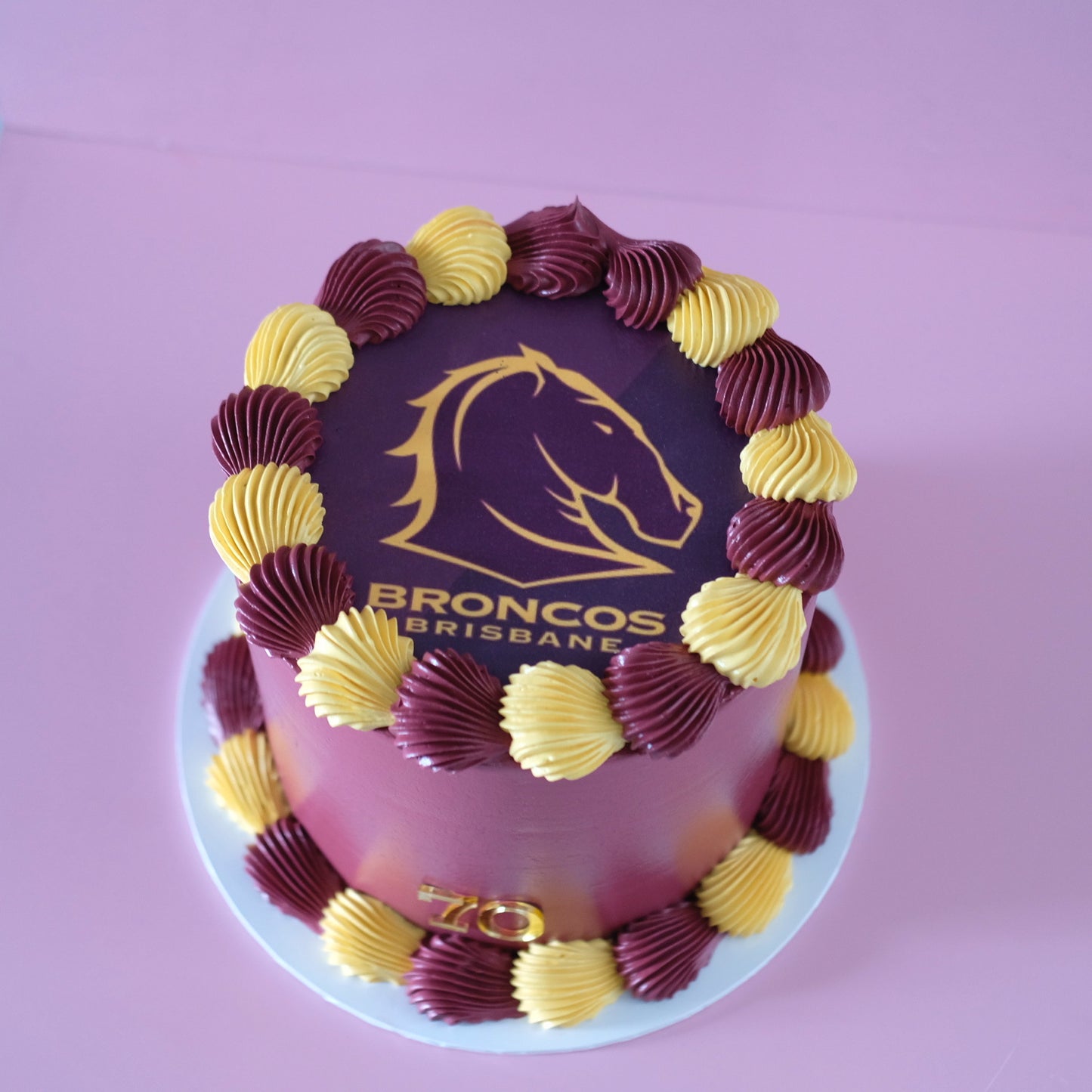 Vintage Round Cake | Brisbane Broncos