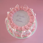 Vintage Round Cake | Whimsical Ruffle & Coquette