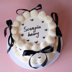 Vintage Round Cake | Mini Hearts & Coquette