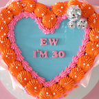 Vintage Heart Cake | Sprinkle-tastic Disco Coquette