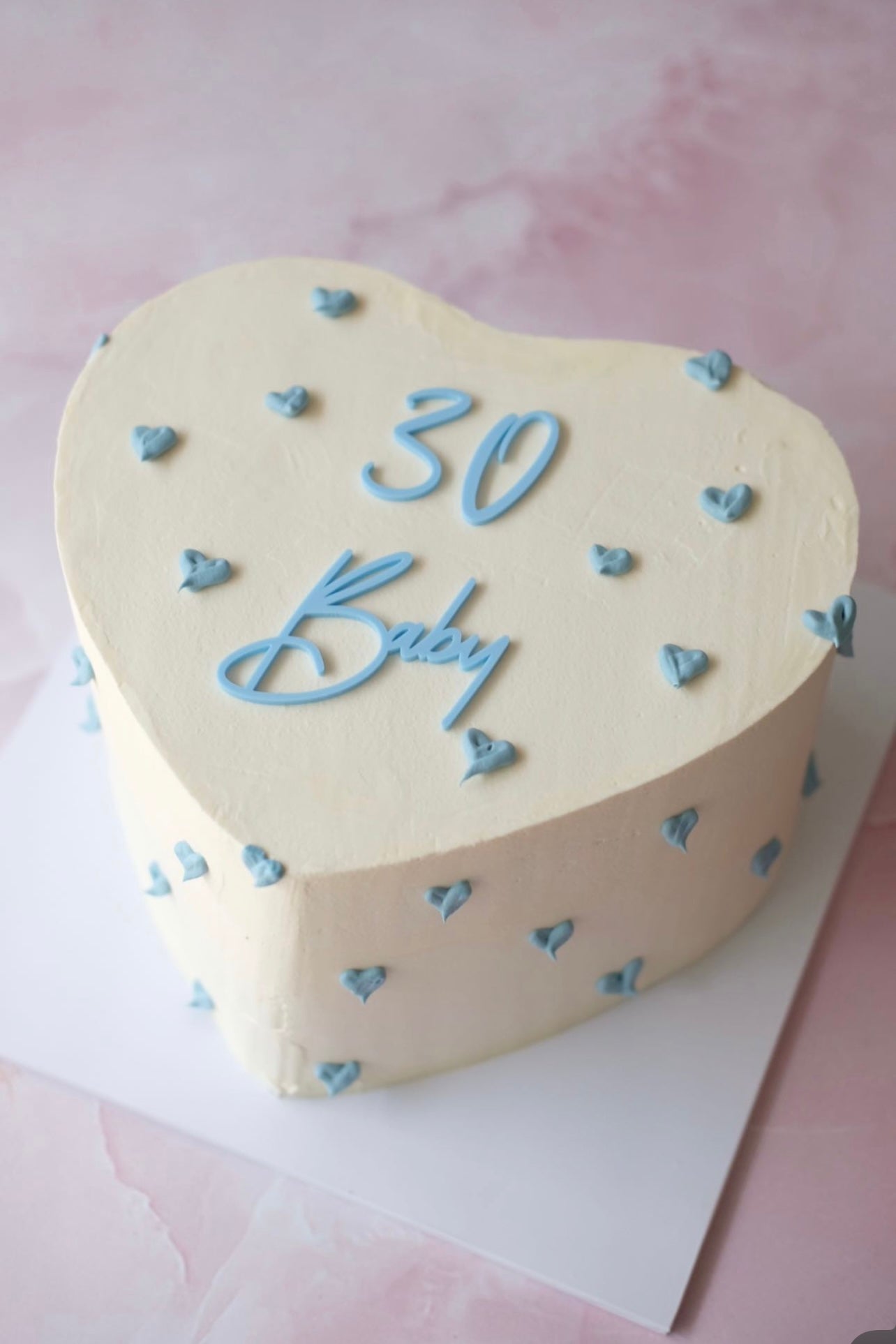 Mini Hearts on Heart | Doodle Cake