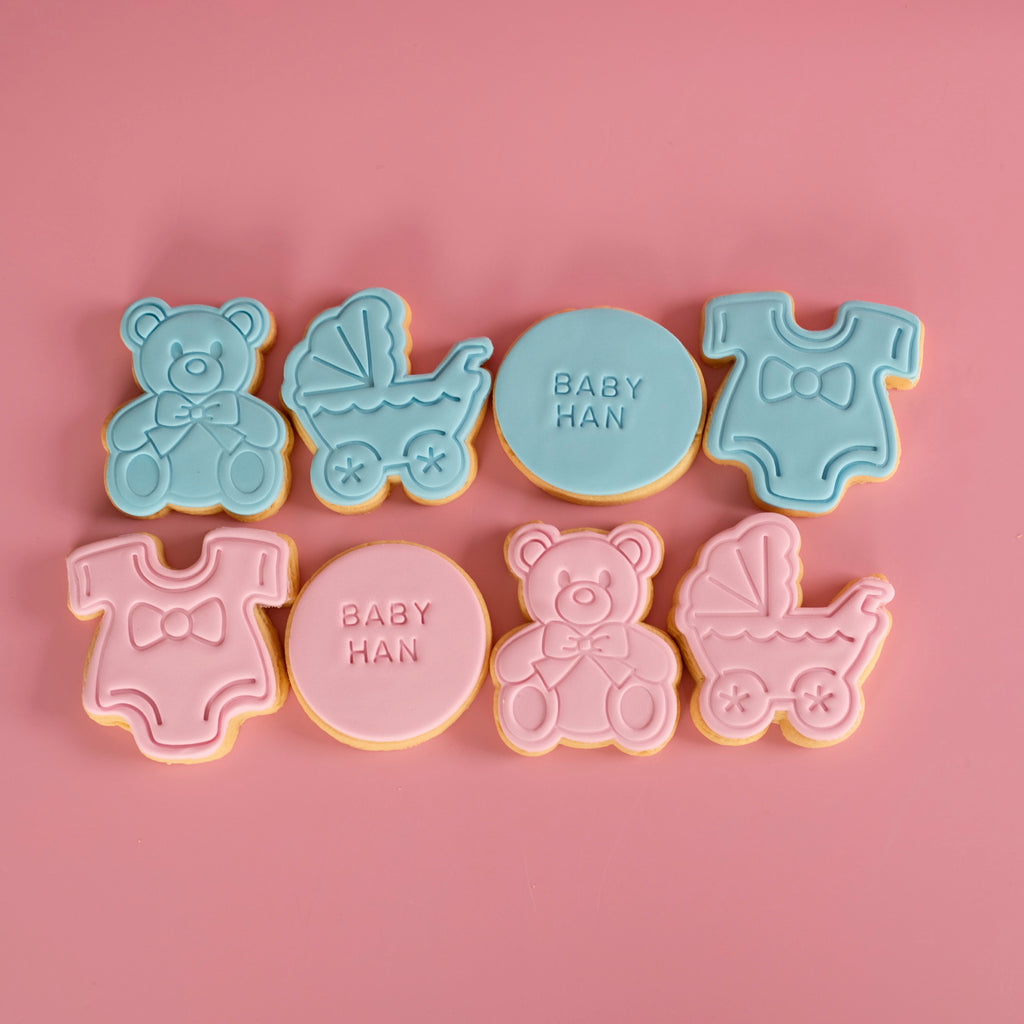 Assorted Bear Baby Shower | Fondant Sugar Cookies