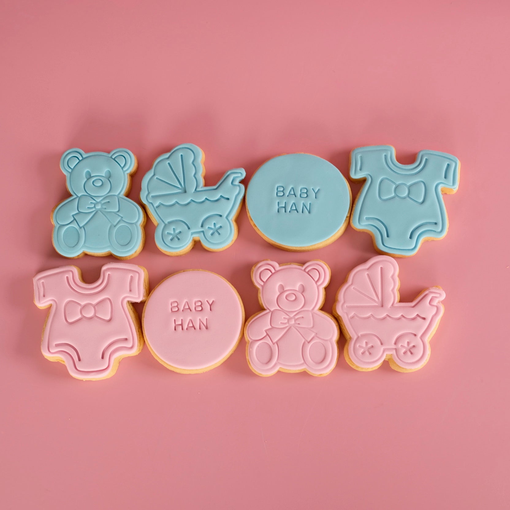 Assorted Bear Baby Shower | Fondant Sugar Cookies